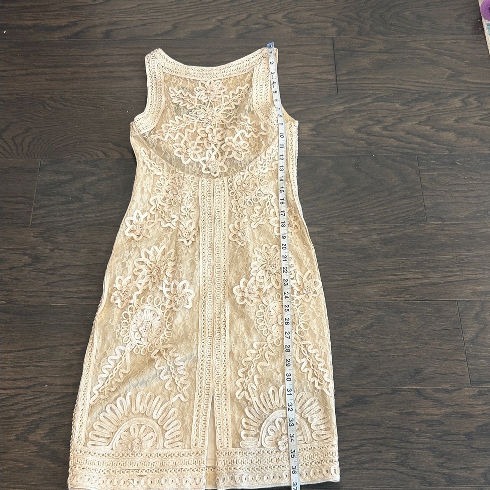 Sue Wong Cream Lace Dress - Picture 5 of 8
